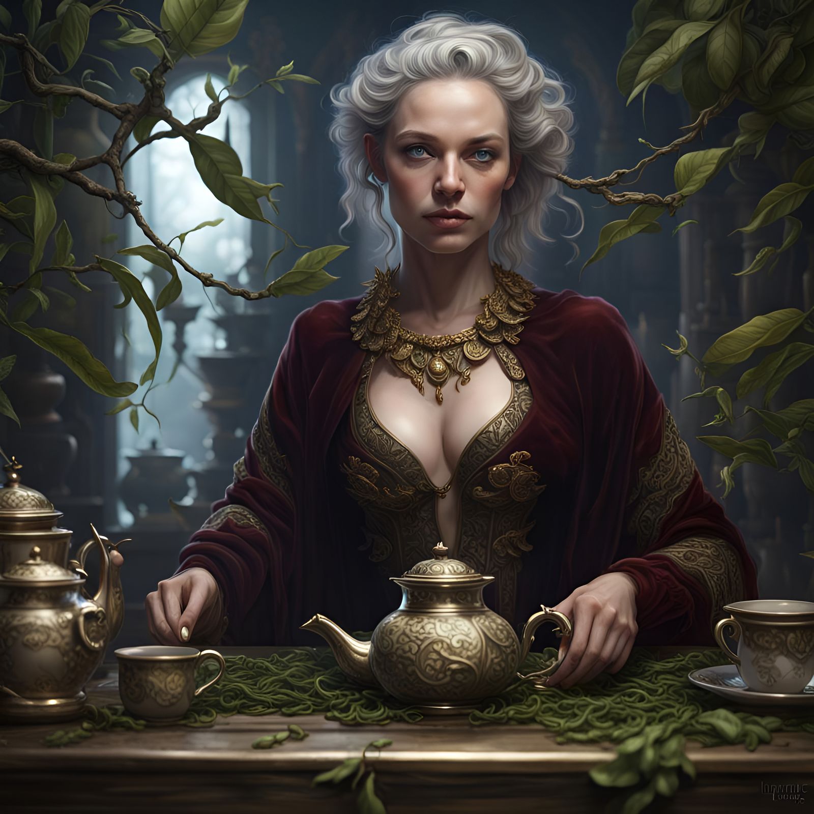 Divining the Essence: Mystical Insights Through Antique Tea ...