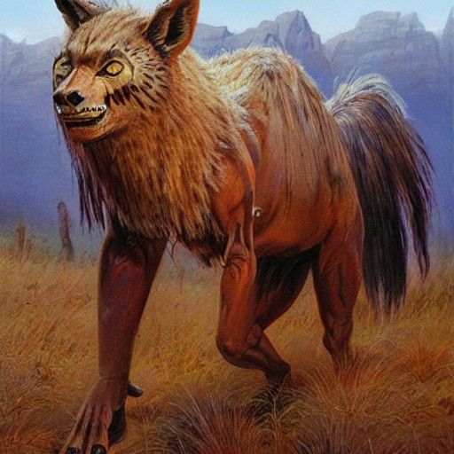 Navajo Skin Walker in Oil Painting Style