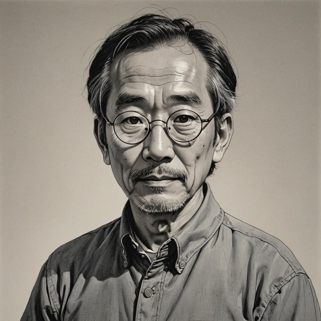 Stylized Portrait of Hidetaki Miyazaki