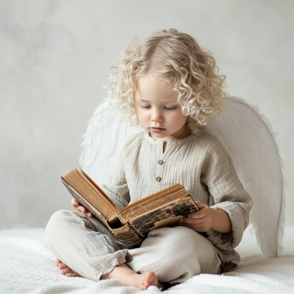 Young Girl Lost in a Vintage Tale