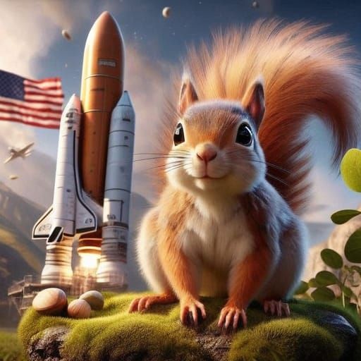Squirrel in NASA Spacesuit Embarks on Stellar Quest