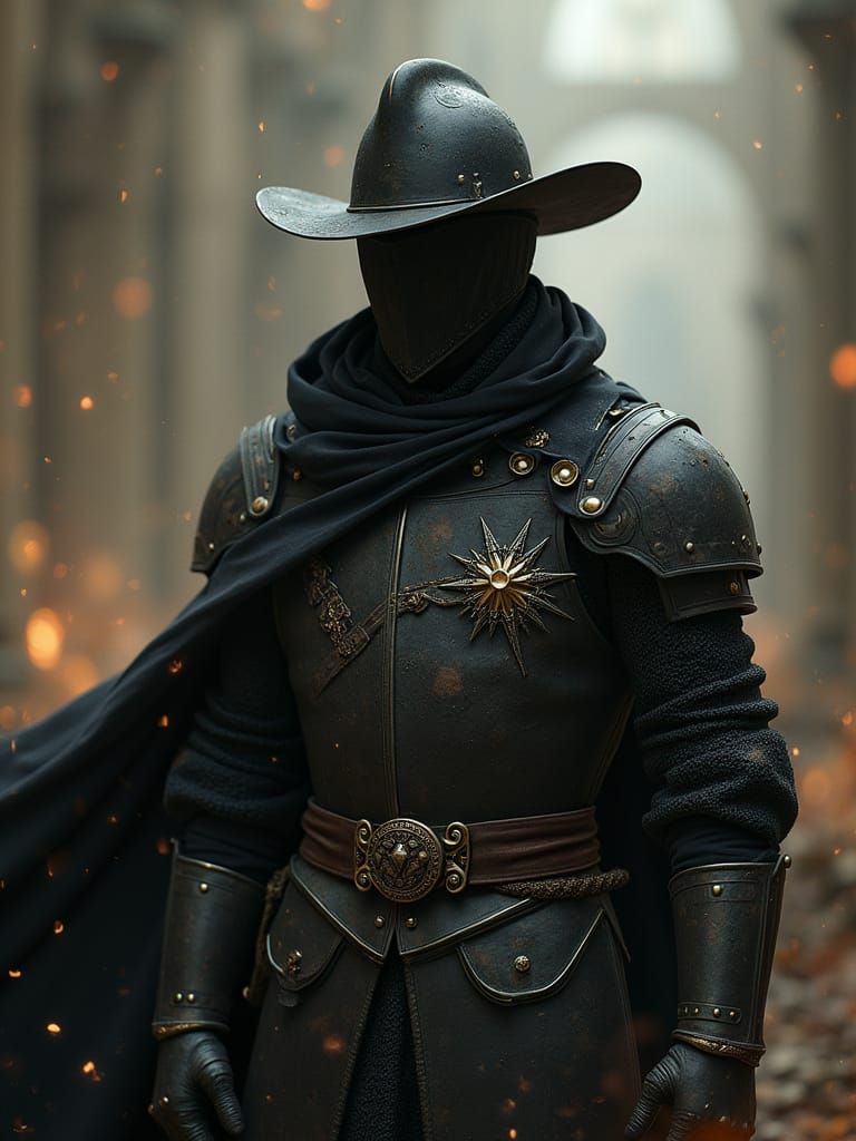 Men in Black Knight in Action: Digital Art