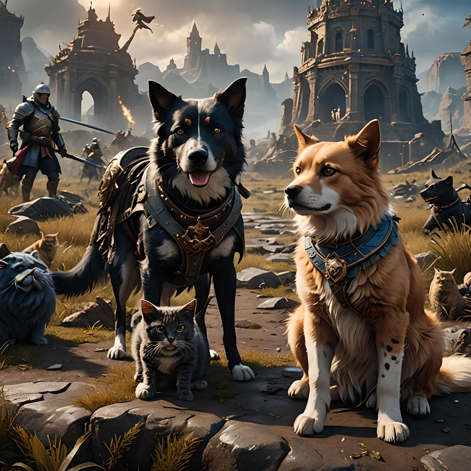 Dog and Cat Friendship Forged in Battle