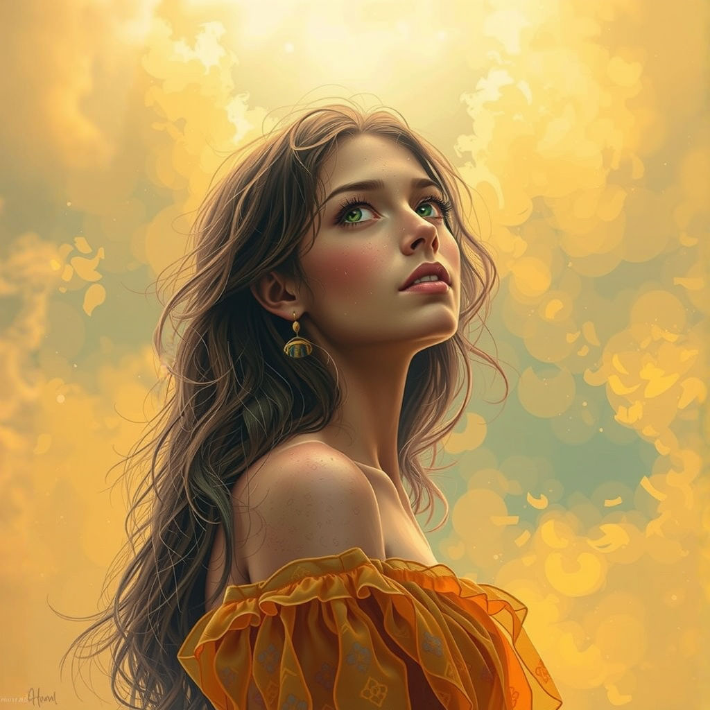 A Hauntingly Beautiful Melancholic Scene