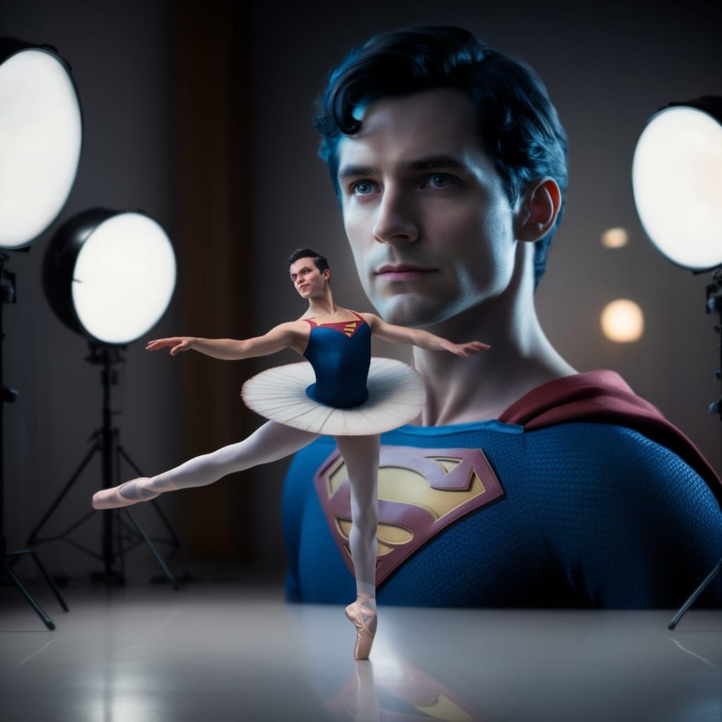 Henry Cavill as Superman Dances Ballet in Elegant Studio Por...