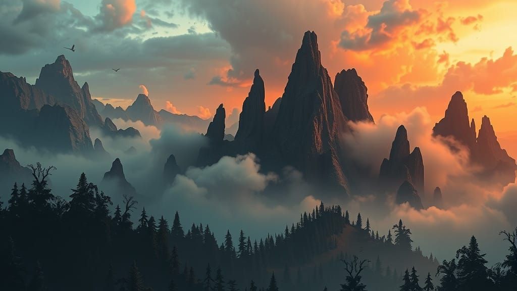 Surreal Dystopian Landscapes in Eerie, Twisted Realms