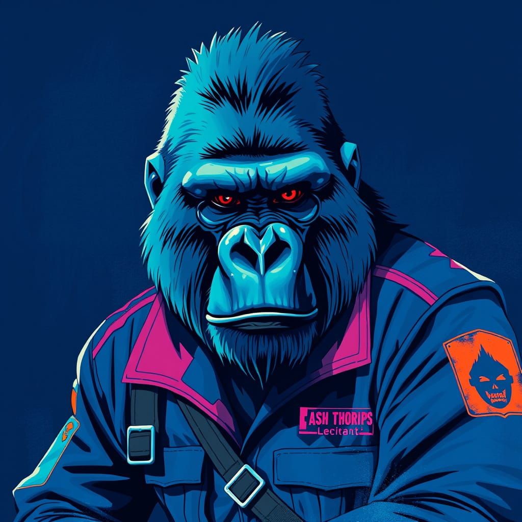 Gorilla indigo uniform