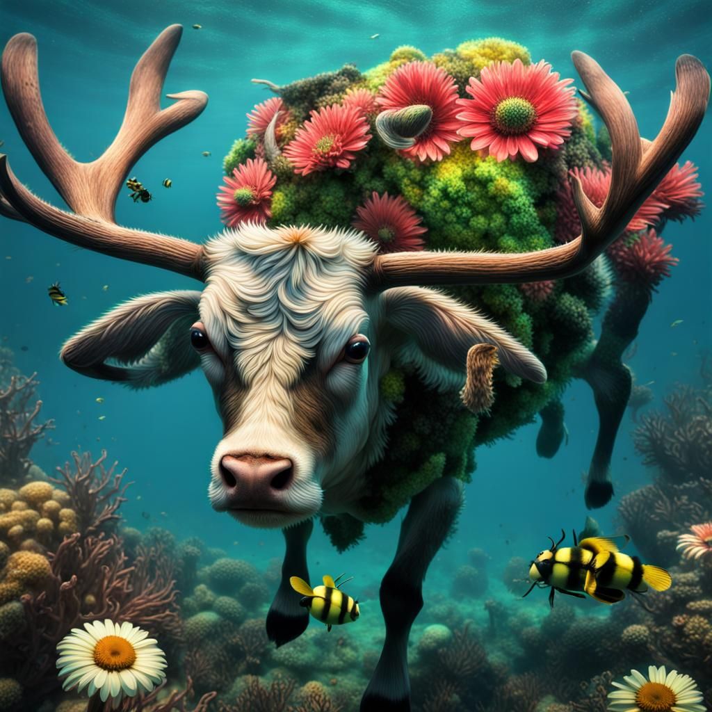Underwater Rave: Calf Flies to Jupiter