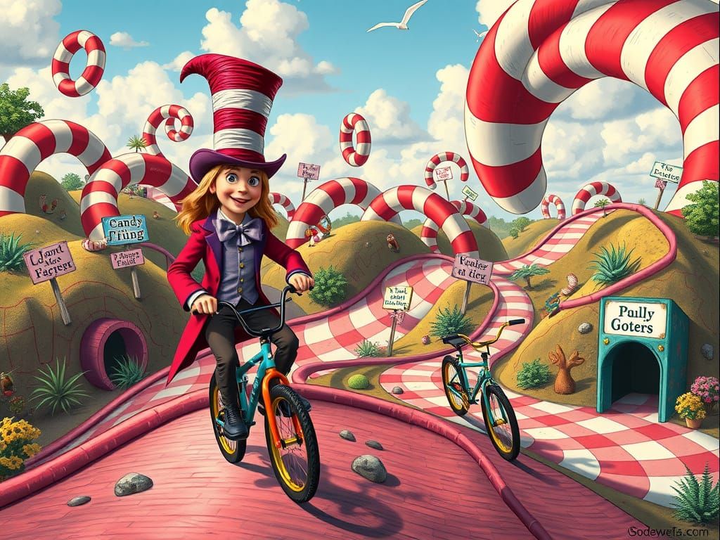Whimsical BMX Course in Vibrant Colors