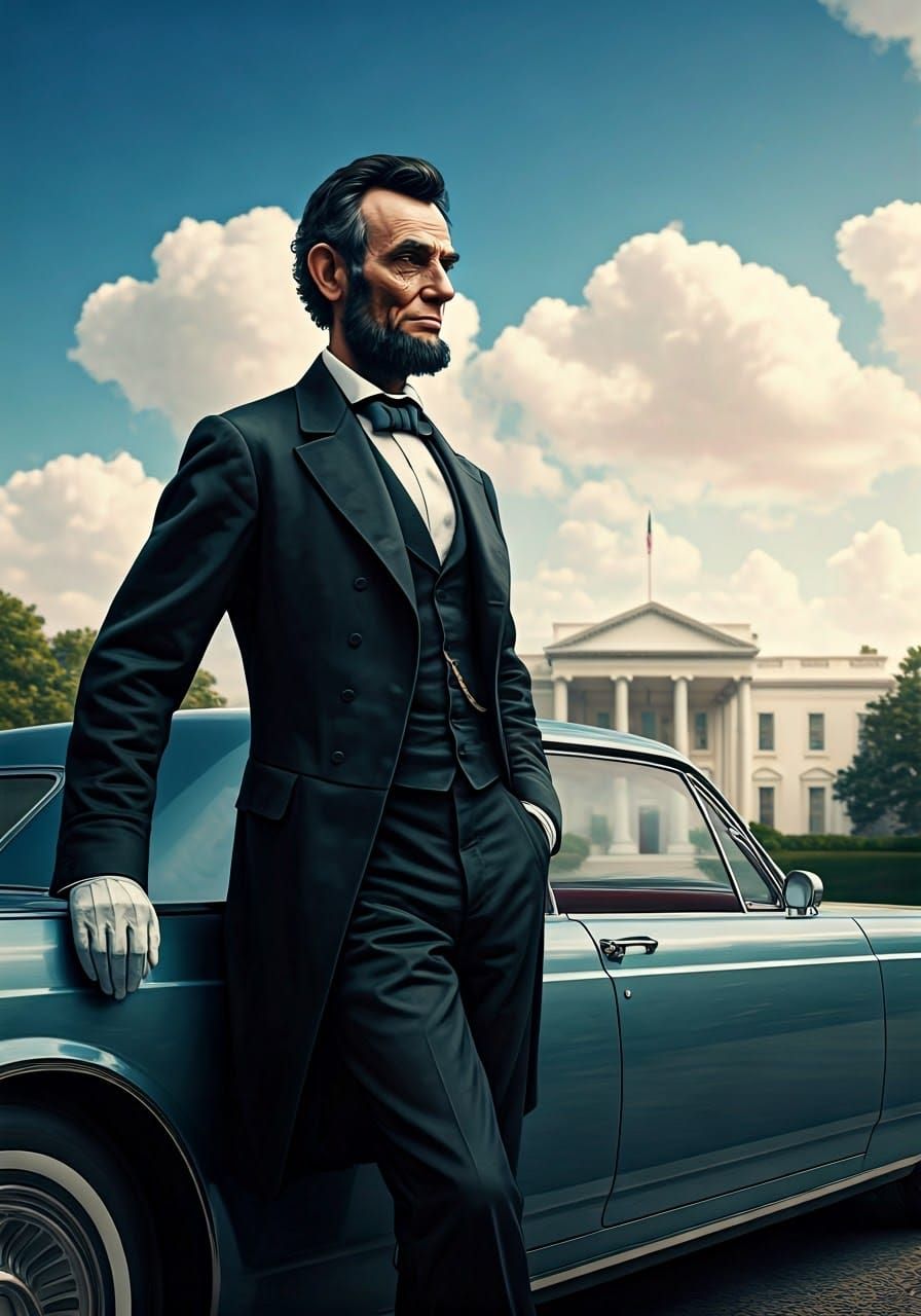 Historical Figure Meets Modern Luxury in Hyperrealism