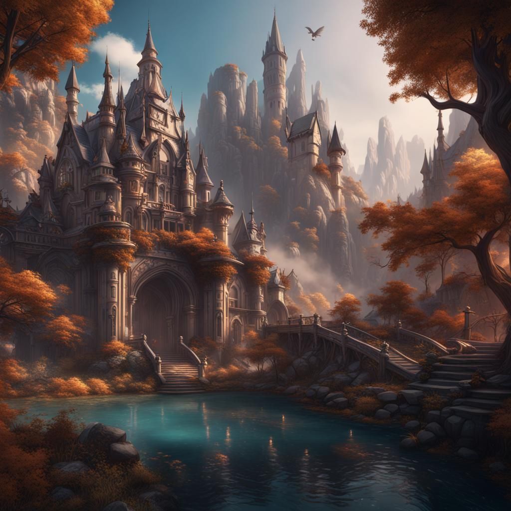 Perfect Life: Detailed Matte Painting in Deep Color