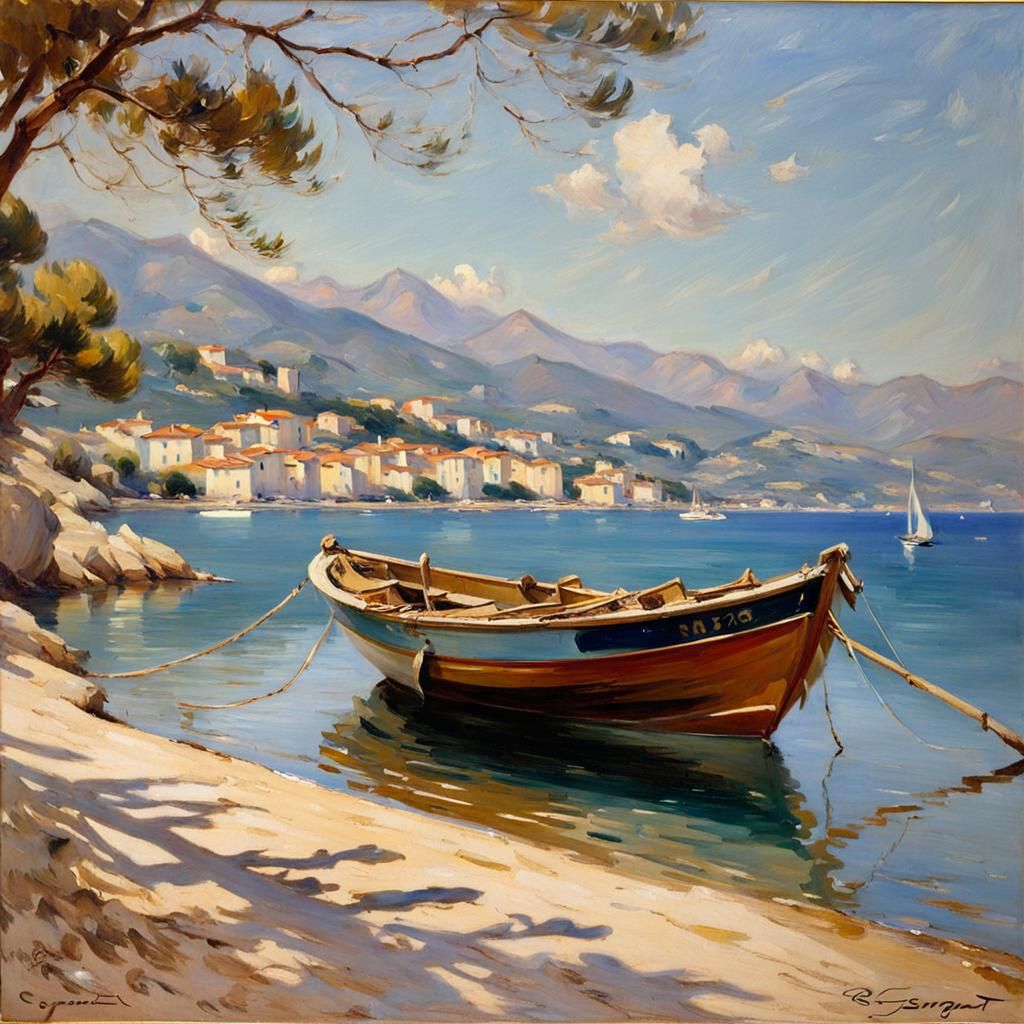 Bateau de pêche traditionnel en Provence