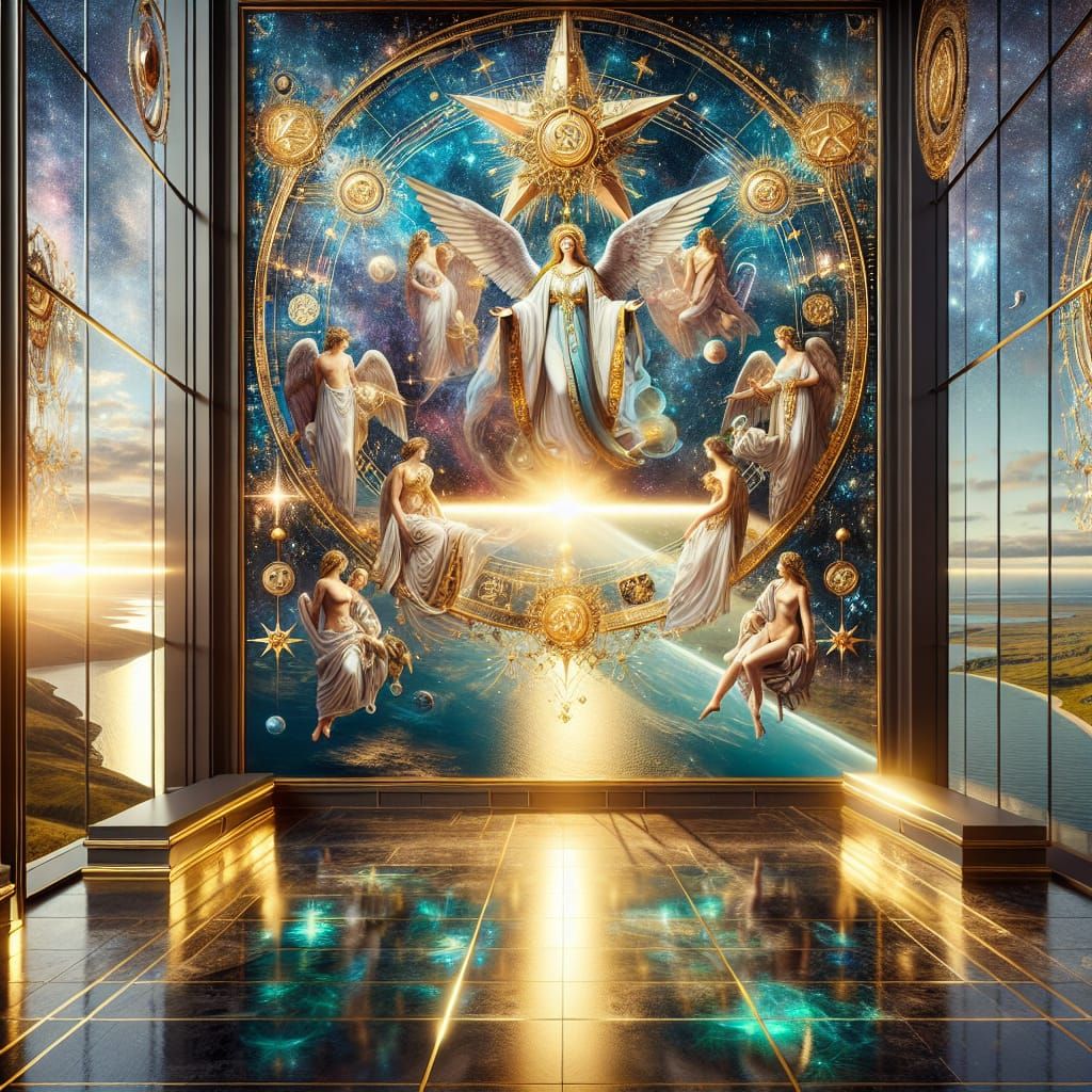 Pleiades Constellation: Photographic Realism with Angelic Fi...