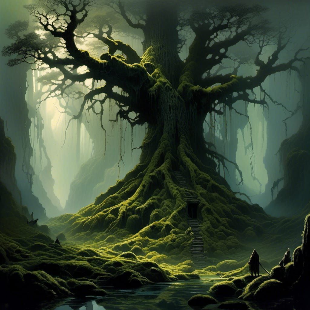 Mystical Forest of Ancient Elven Realm