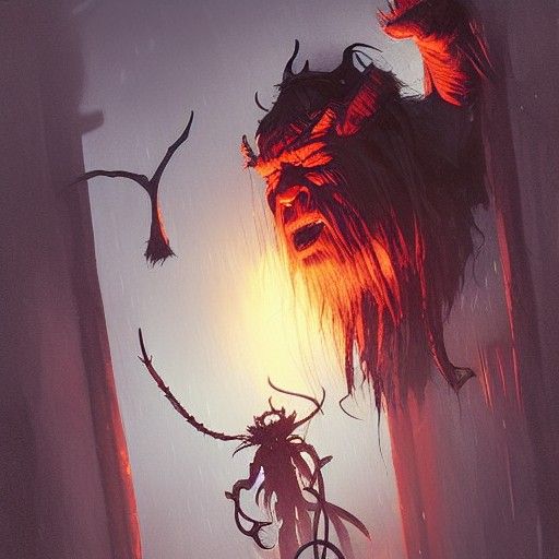 Sinister Krampus Portrait