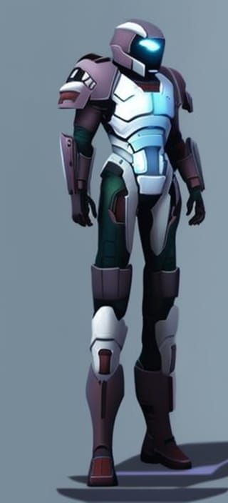 Armored Sci-Fi Marine Concept Art in 8K