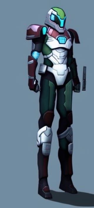 Armored Sci-Fi Marine Concept Art