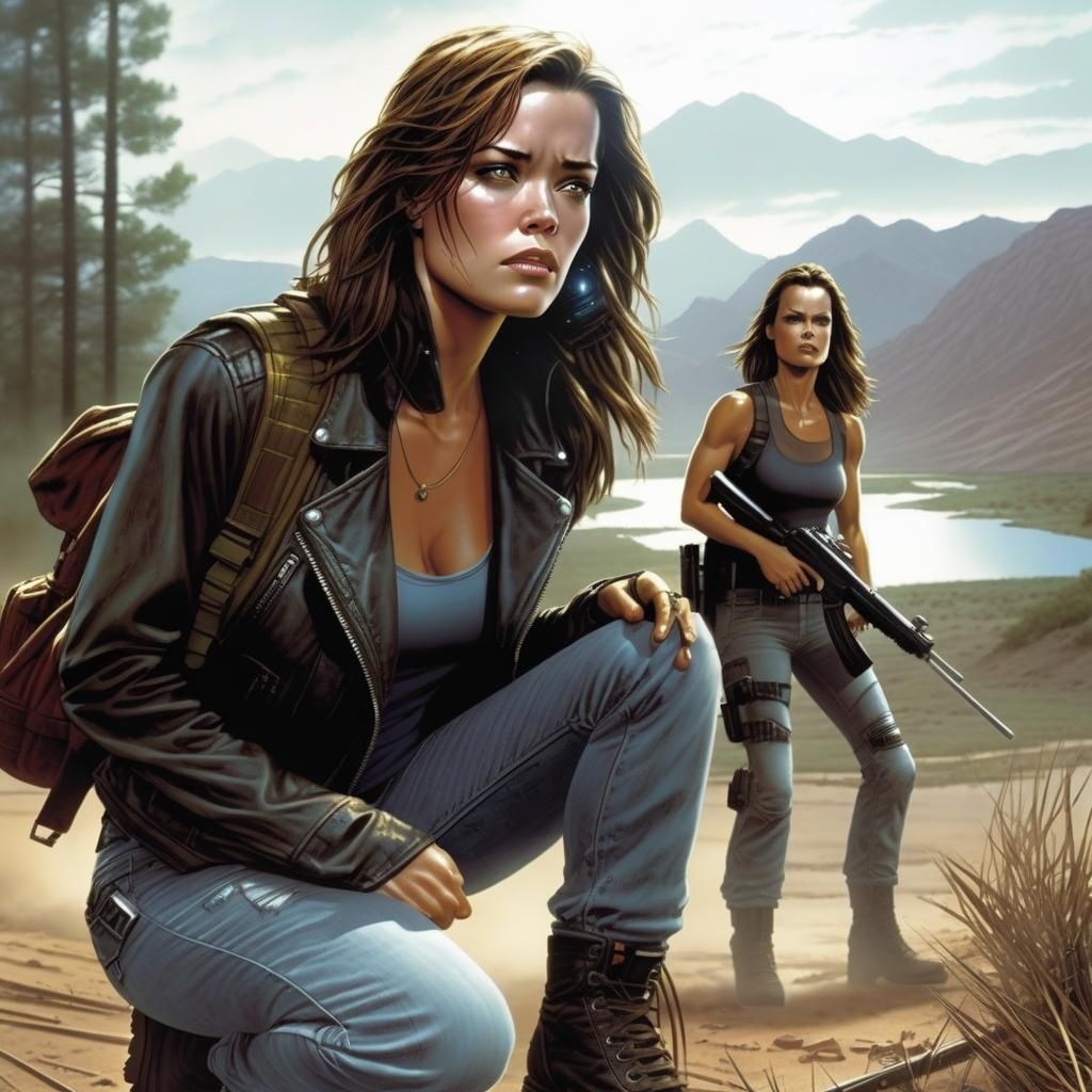 Post-Apocalyptic Women Explore Wasteland in Comic Art