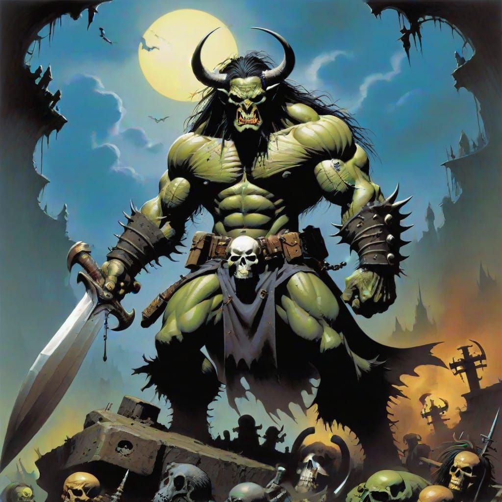 Dark Fantasy Art in a Grimdark Aesthetic