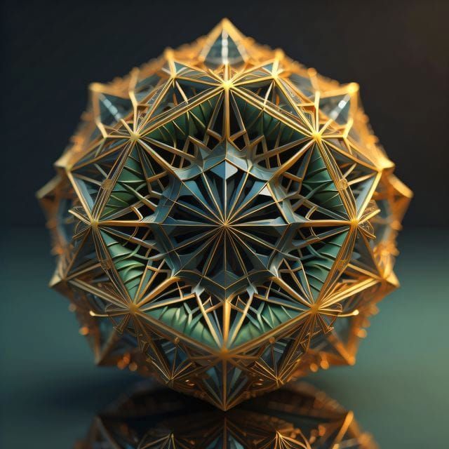 Icosahedron, Truncated Buckyball, Voronoi, 120 Cell Inspired...