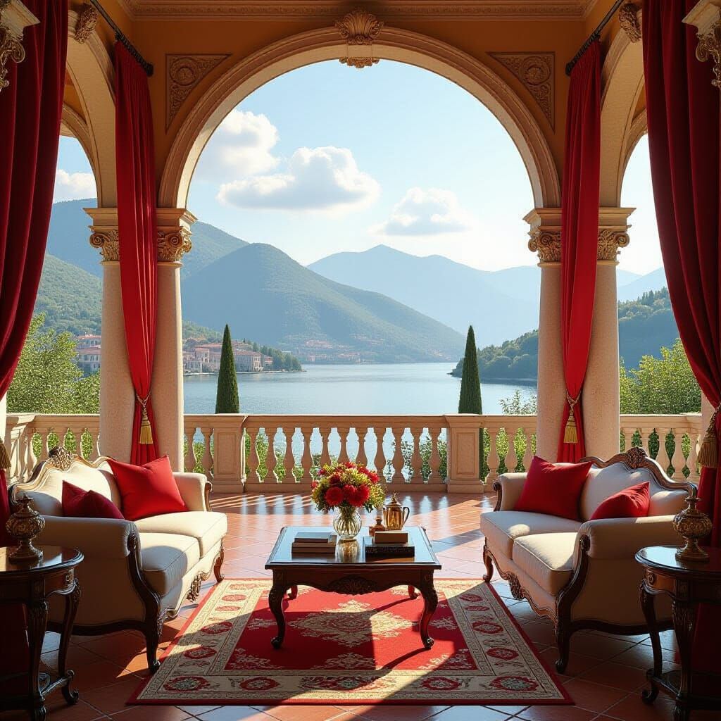 Stunning 3D Italian Resort Interior & Exterior with Tuscan D...