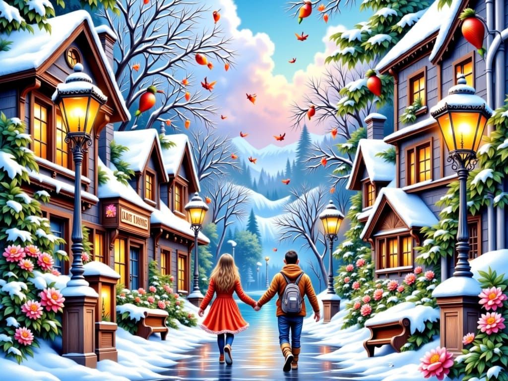 Winter: Alone on the street