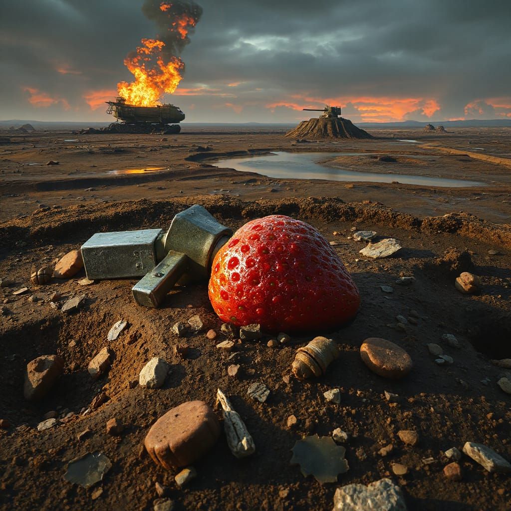 Strawberry Grenade on War-Scarred Battlefield