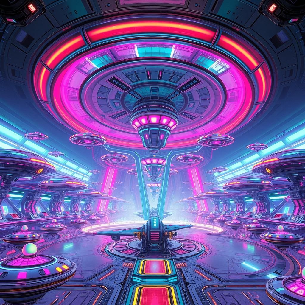 Extraterrestrial Refueling Hub for Hovering Spaceships