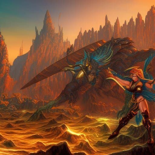 Golden Axe Game: Detailed Matte Painting in Unreal Engine