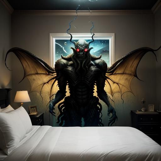 Cthulhu Rises: A Terrifying Sleep Paralysis Vision