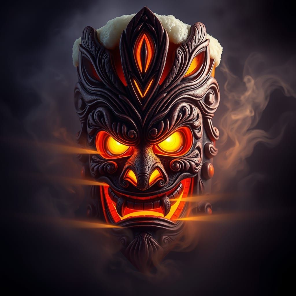 Ethereal Tiki Mask of Dark Fantasy