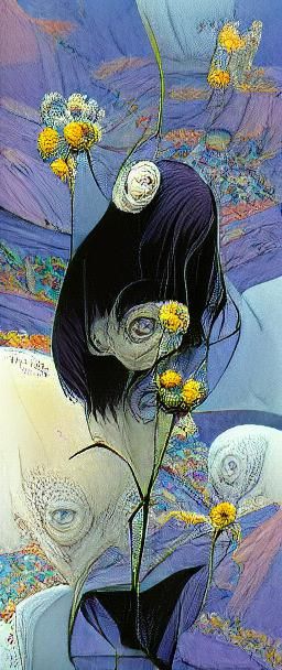 Surreal Flowers in the Style of Classic Masters