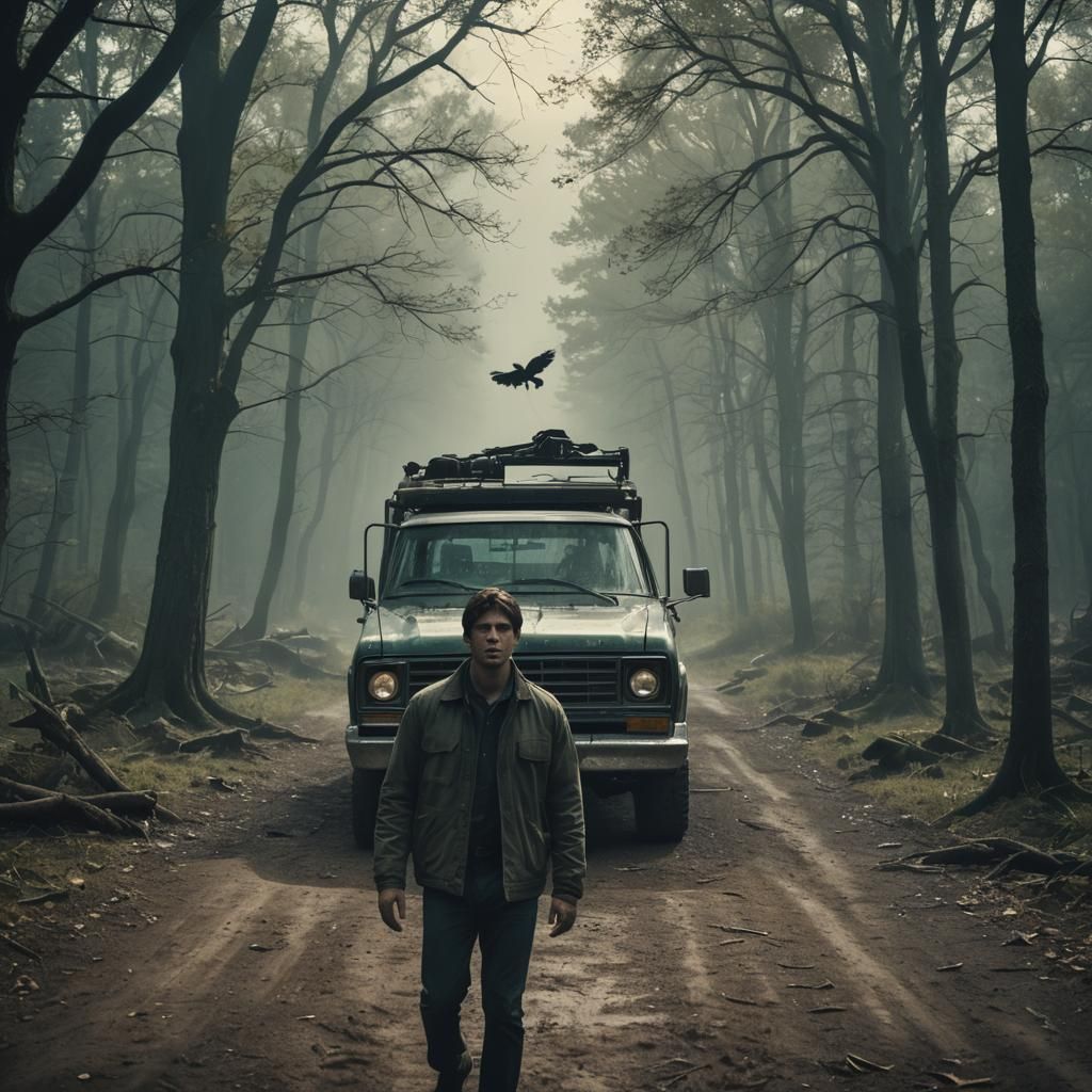 Cinematic Supernatural Film Still in 35mm