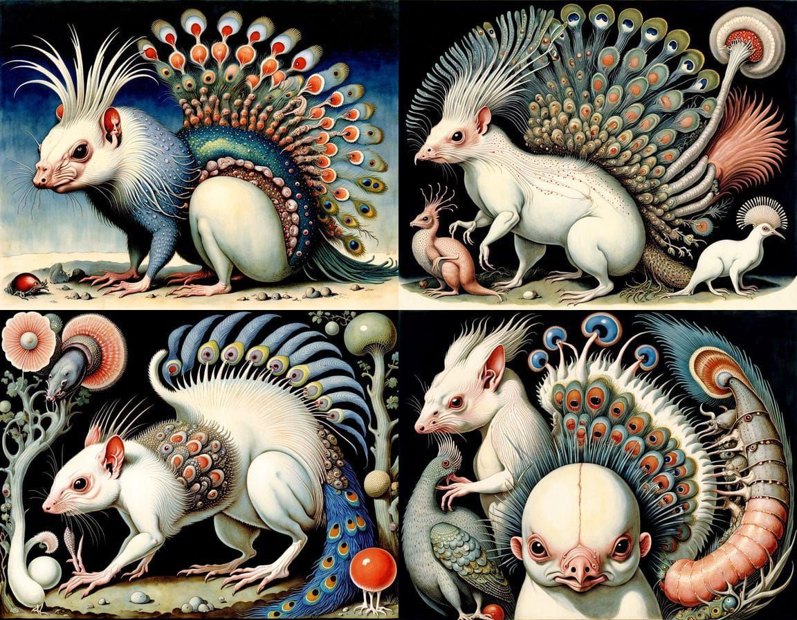 Surreal Arabian Beast Emerges from Vivisected Rhino