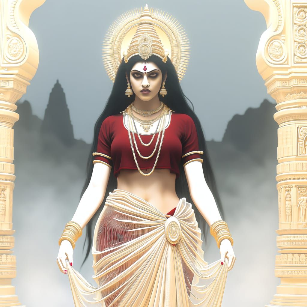 Cruel Hindu Goddess Diti Schemes in Ancient Temple