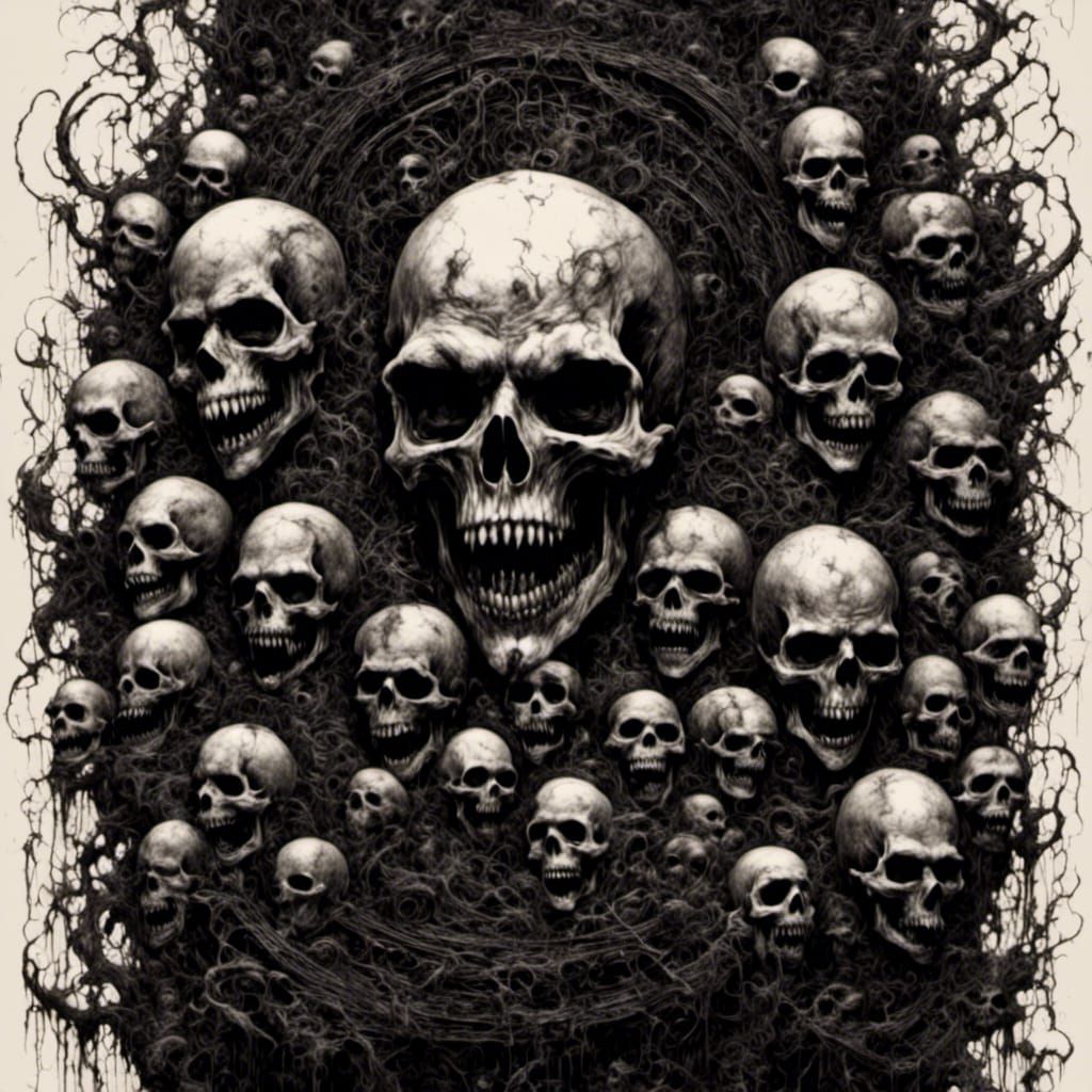 Satanic Panic Album Art in Black and White