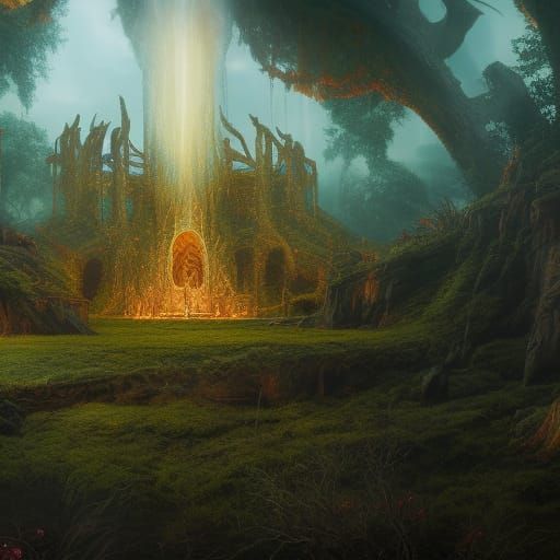 The Druids Keep of Paranor: A Fantastical Matte Painting