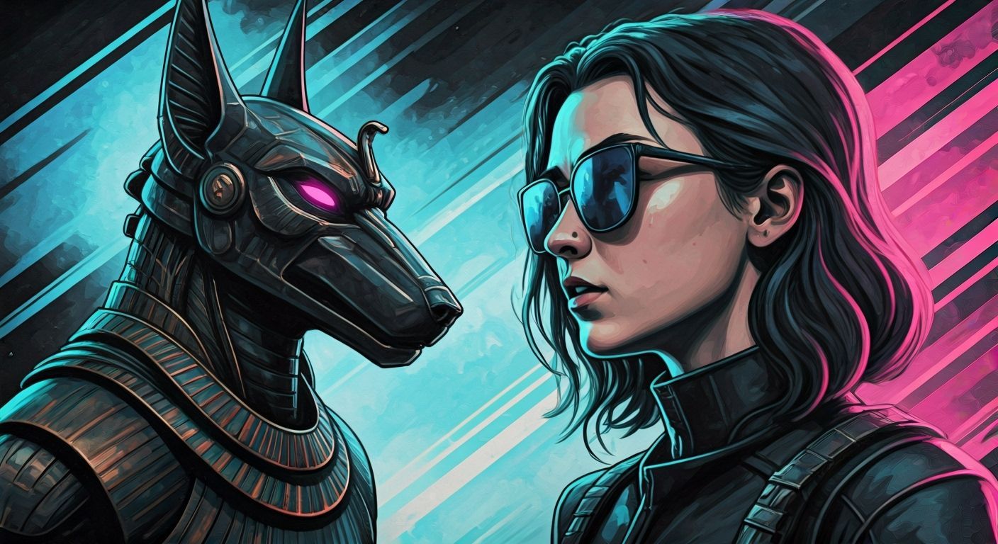 Cyberpunk Ashildr Faces Futuristic Anubis in Graphic Novel S...