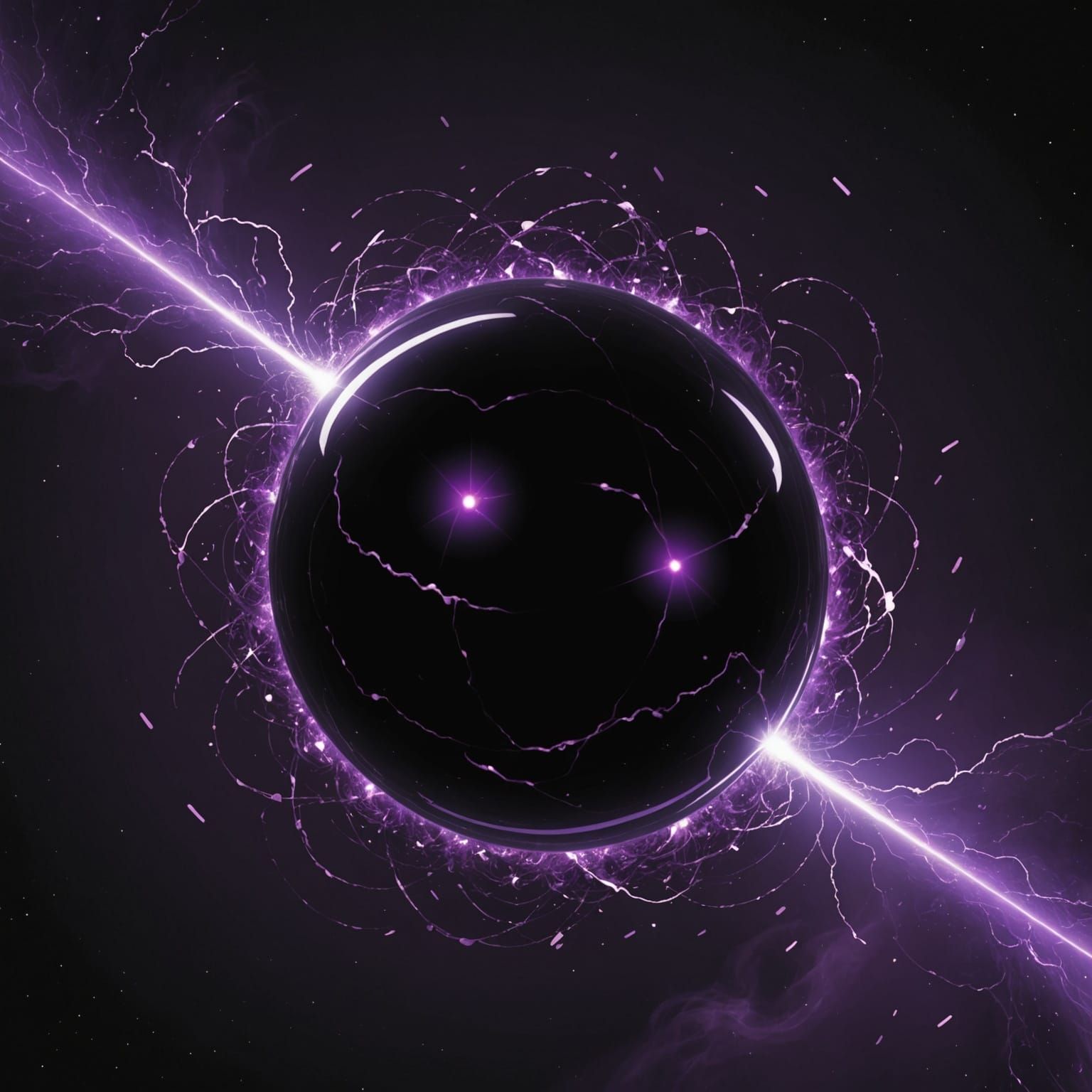 Cosmic Energy Eruption in Dark Aesthetic