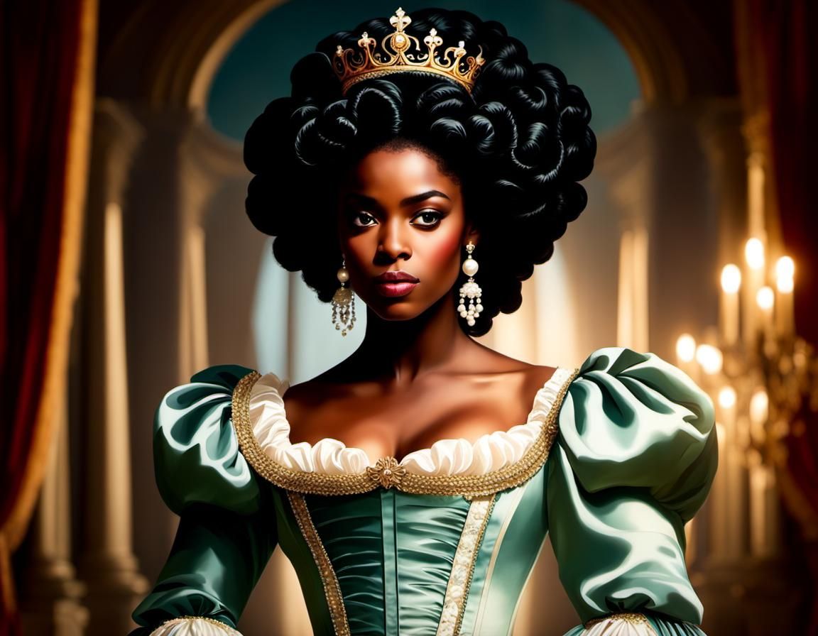 Regency-Era Black Girl in Thomas Lawrence Style