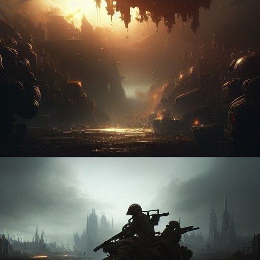 World War 3: Dark Fantasy Concept Art in 8K