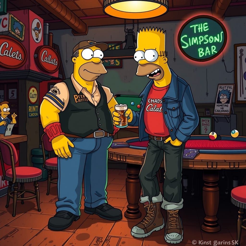 Drunken Duo Enjoy Pool Break in Quirky Dive Bar Scene