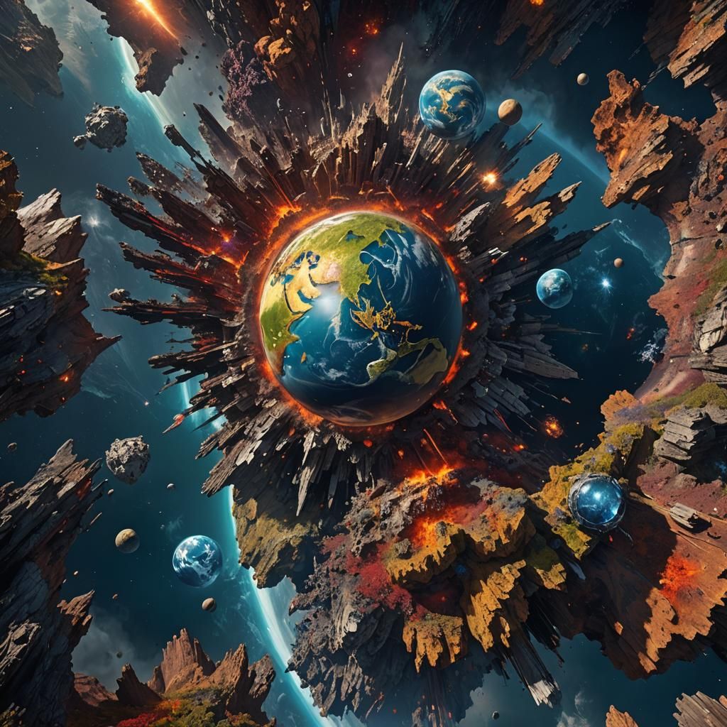 Earth from Space: Detailed Matte Painting