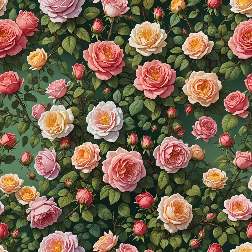 Botanical Illustration: Biologically Correct Climbing Roses