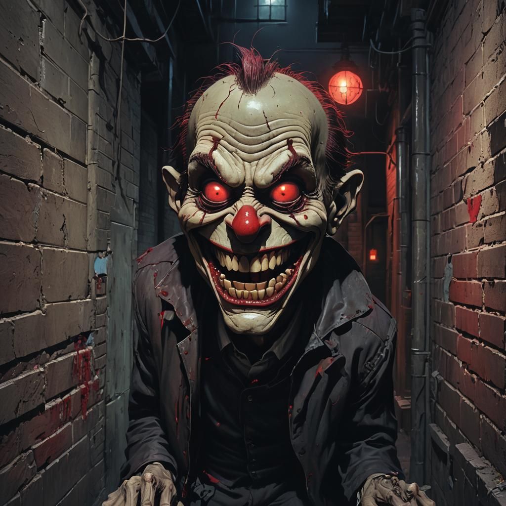 Creepy Goofy in Gothic Horror Concept Art