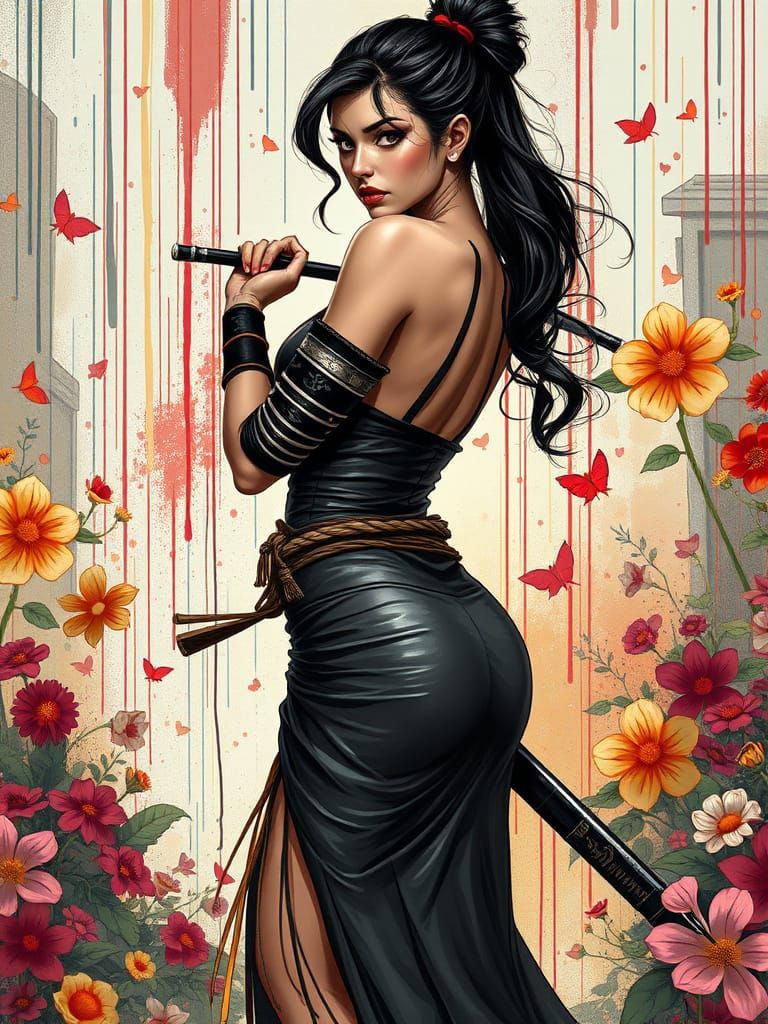 Airbrush + digital-Graffiti painting