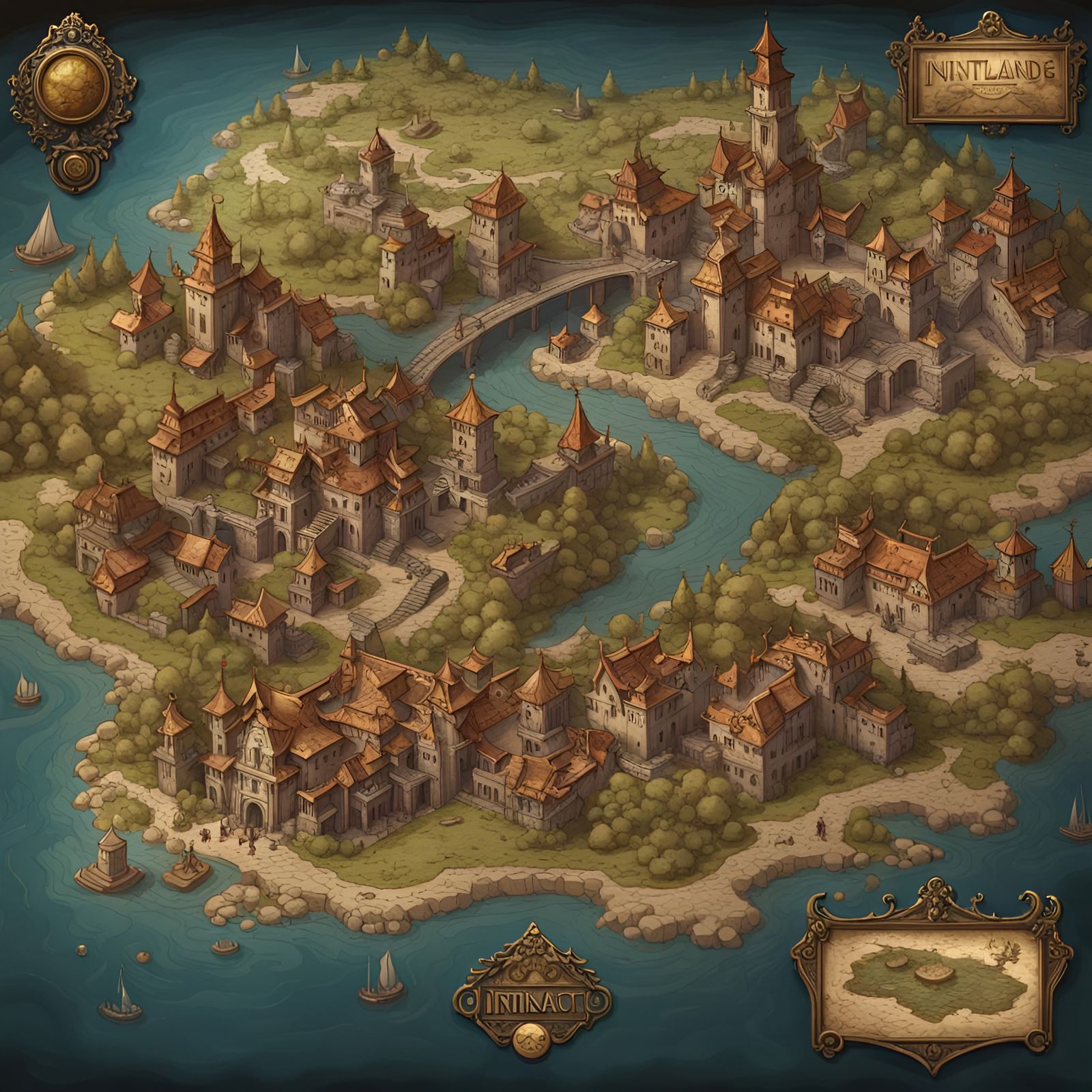 Ancient City Island Map
