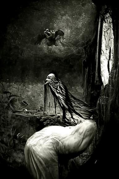 Trapped in the Attic: A Dark Fantasy Illustration