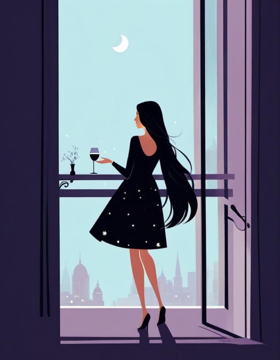 Evocative Digital Art Illustration of Missing Someone