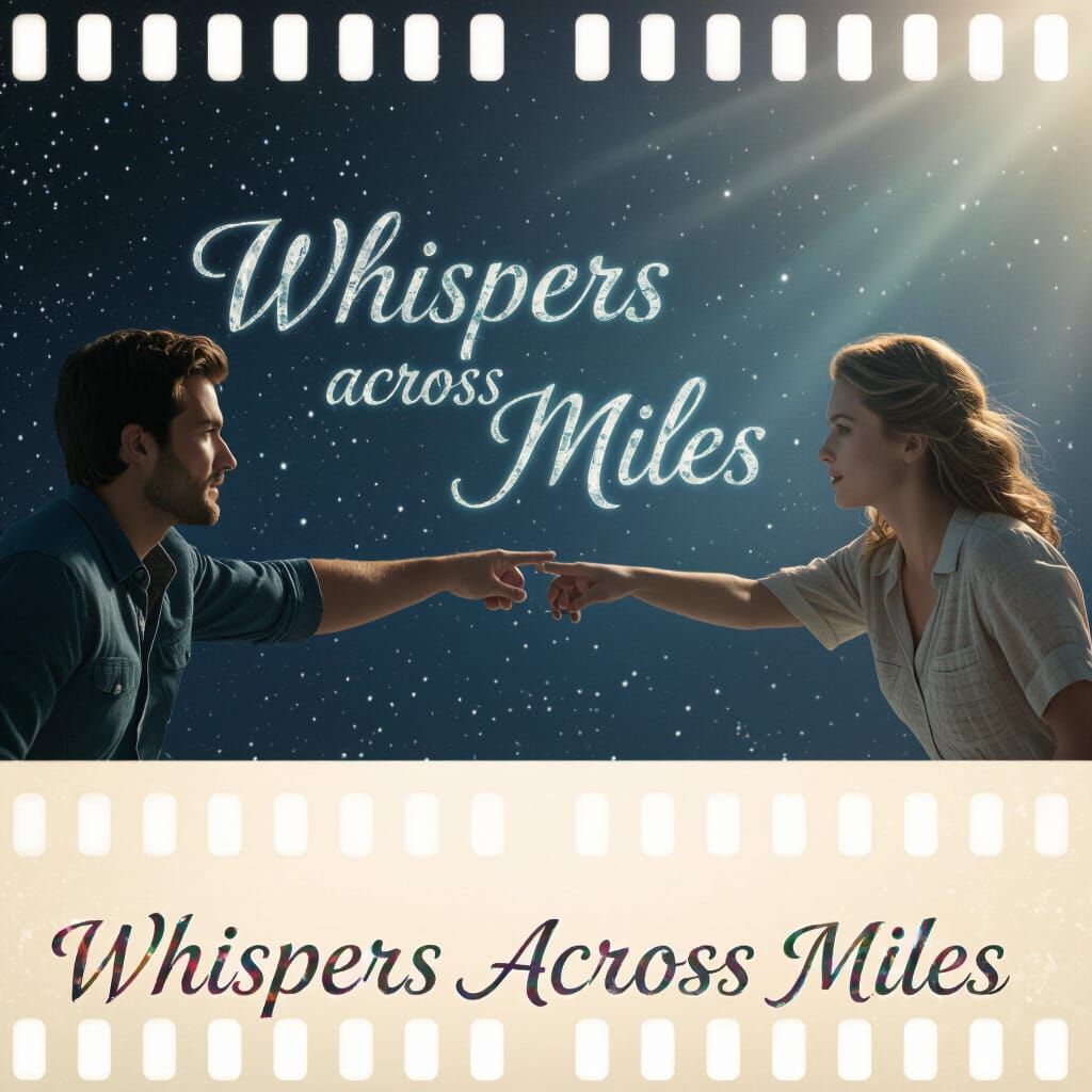 Cosmic Connection: Man and Woman Reach Across Stars